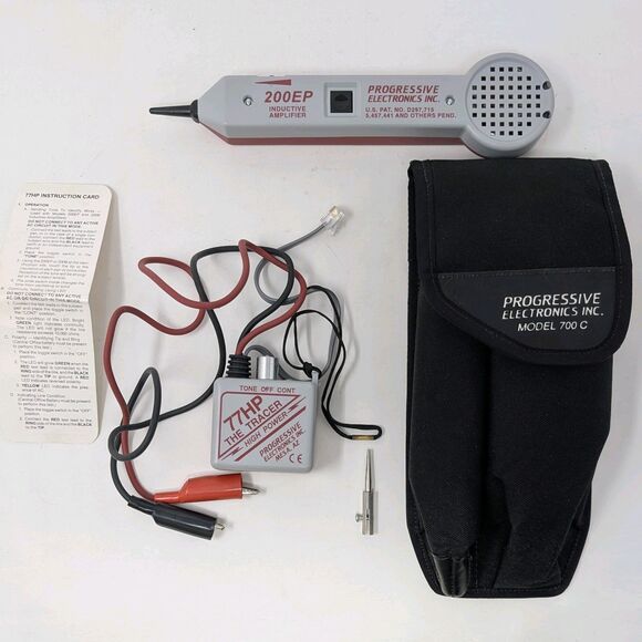Progressive Electronics Model 700C Inductive Amplifier Probe 200EP Tracer 77HP - Picture 1 of 7